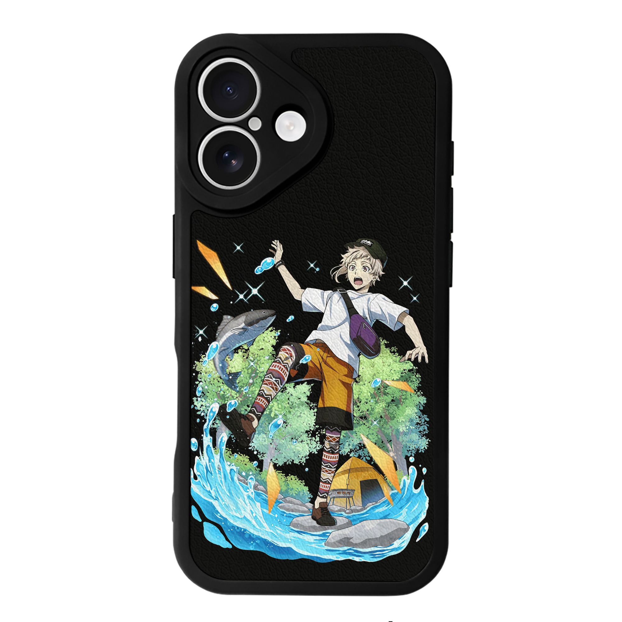 （画像用） 文豪ストレイドッグス Bungo Stray Dogs 【iPhone 16シリーズ対応】シリコンスマホケース（レザー調） 材質：シリコン